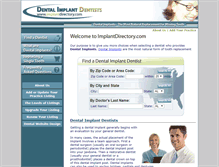 Tablet Screenshot of implantdirectory.com